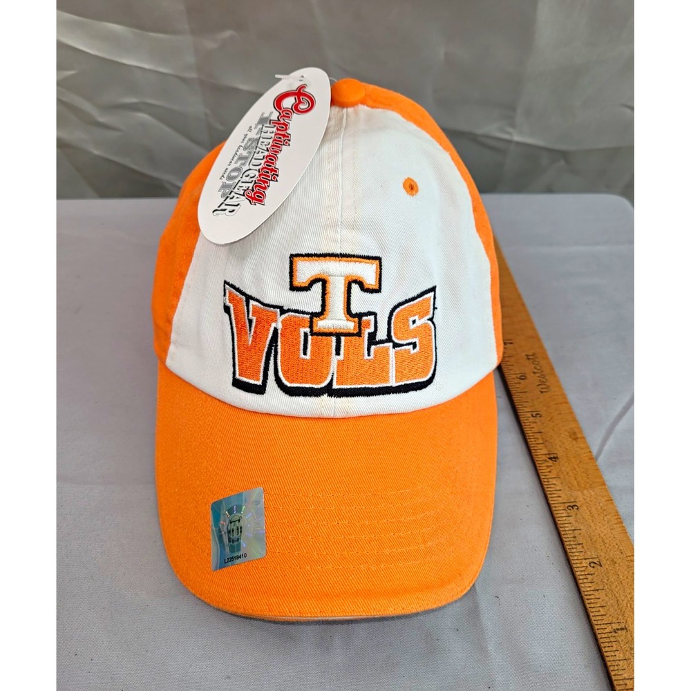 Cap Tradition Headgear Tennessee Volunteers Vols Orange/White Strapback Cap